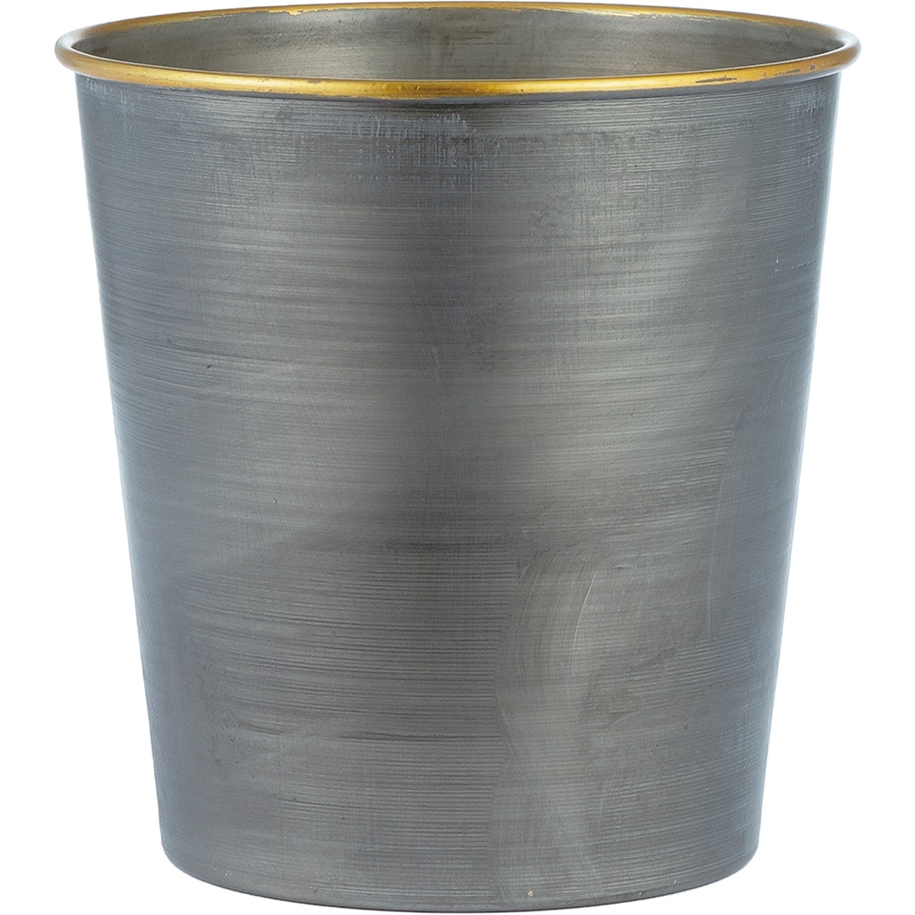 @MC円錐ポットグレーゴールド φ17xH17