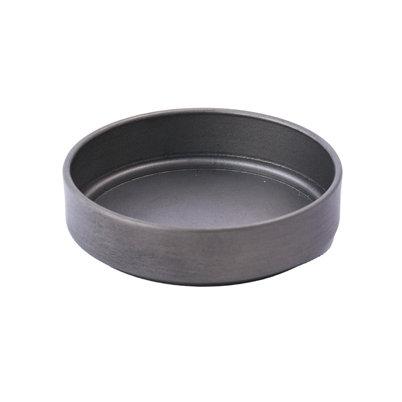 MC円柱メタルecoポット皿付|鉄はエコ|ダークブラック#3