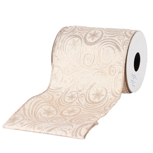 @WR SNOWFLAKE SWIRL JACQUARD GL 幅150mm★廃盤