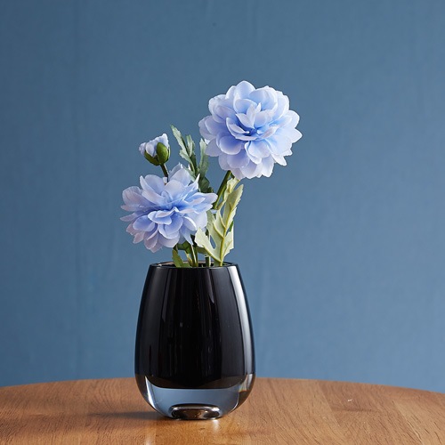 【割れない花瓶!?ポリカ】PVティアドロブラック8x10.5xH13