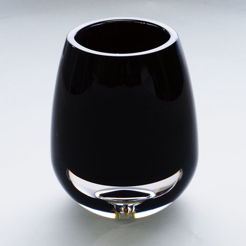 【割れない花瓶!?ポリカ】PVティアドロブラック8x10.5xH13