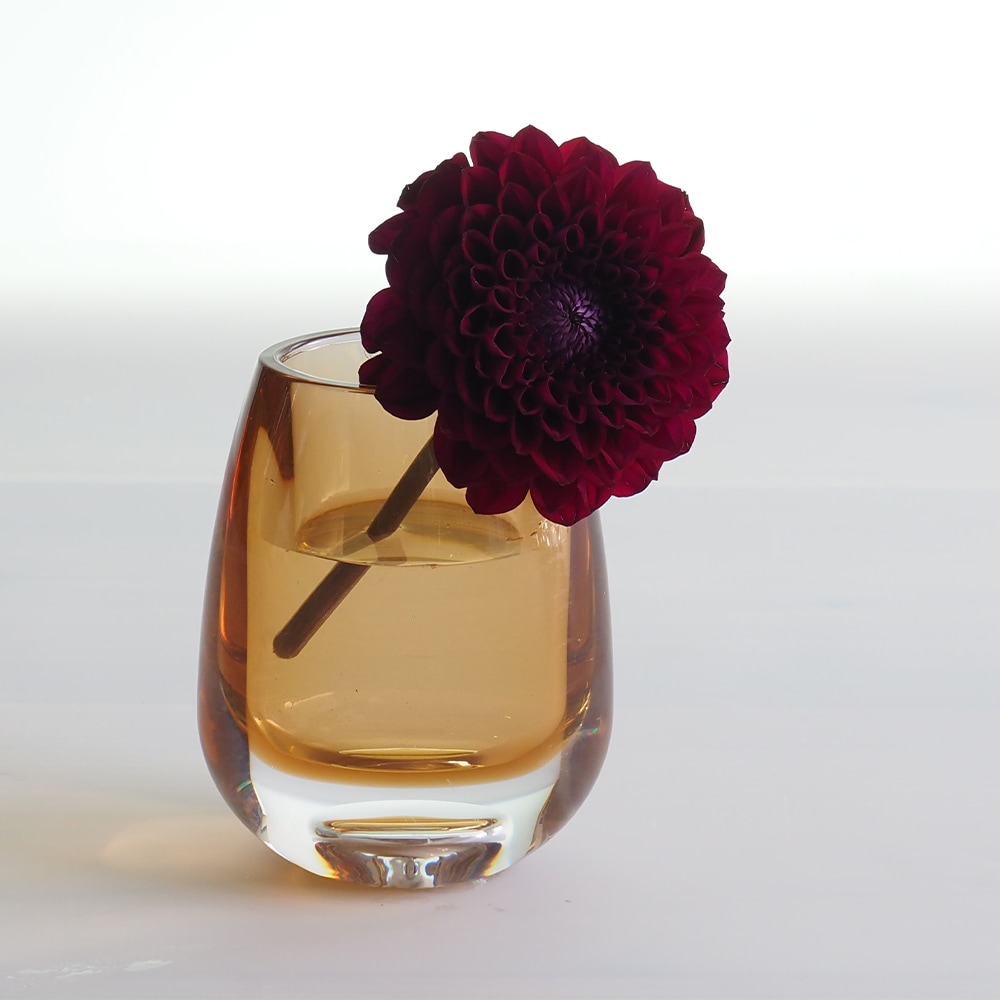 割れない花瓶!?ポリカ】PVティアドロブラウン8x10.5xH13