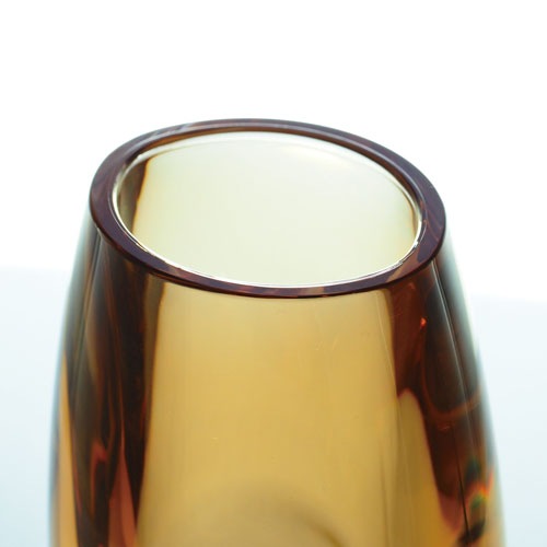 【割れない花瓶!?ポリカ】PVティアドロブラウン 8x10.5xH13