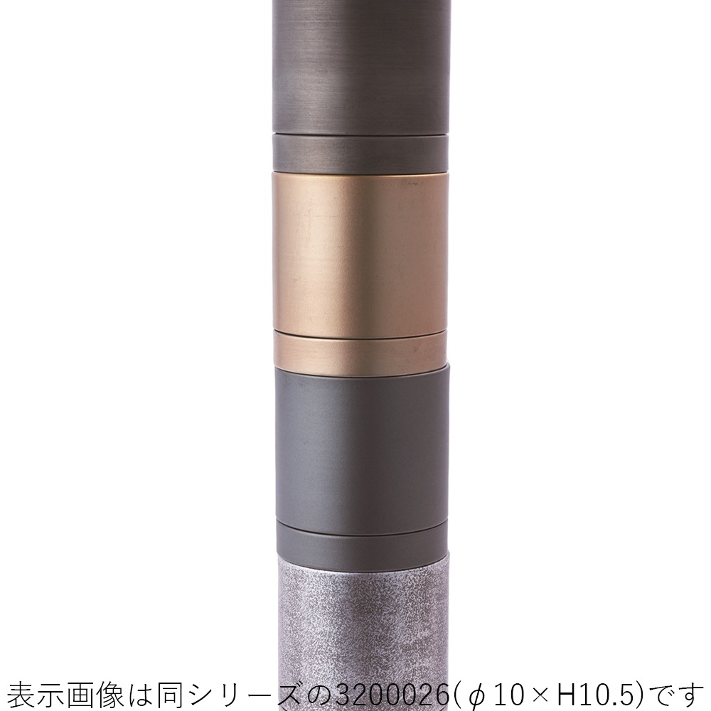 MC円柱メタルecoポット皿付|鉄はエコ|ダークブラック＃3.5