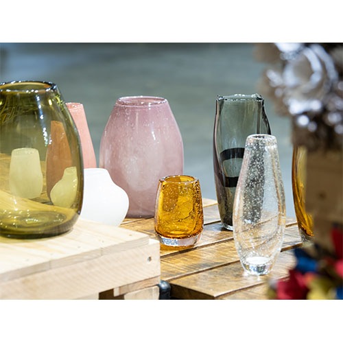 Y2902-5 cascade ガラス花瓶 高さ14cm #1 Y2902-5 cascade ガラス花瓶 高さ14cm #1 スタンド フラワー