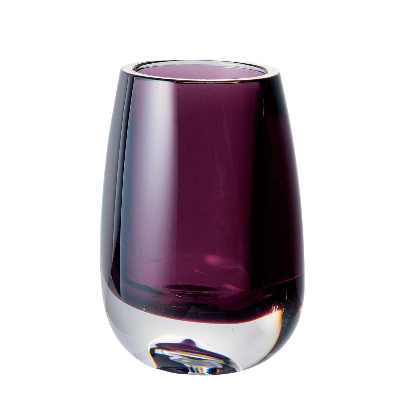 【割れない花瓶!?ポリカ】PVティアドロパープル8x10.5xH13