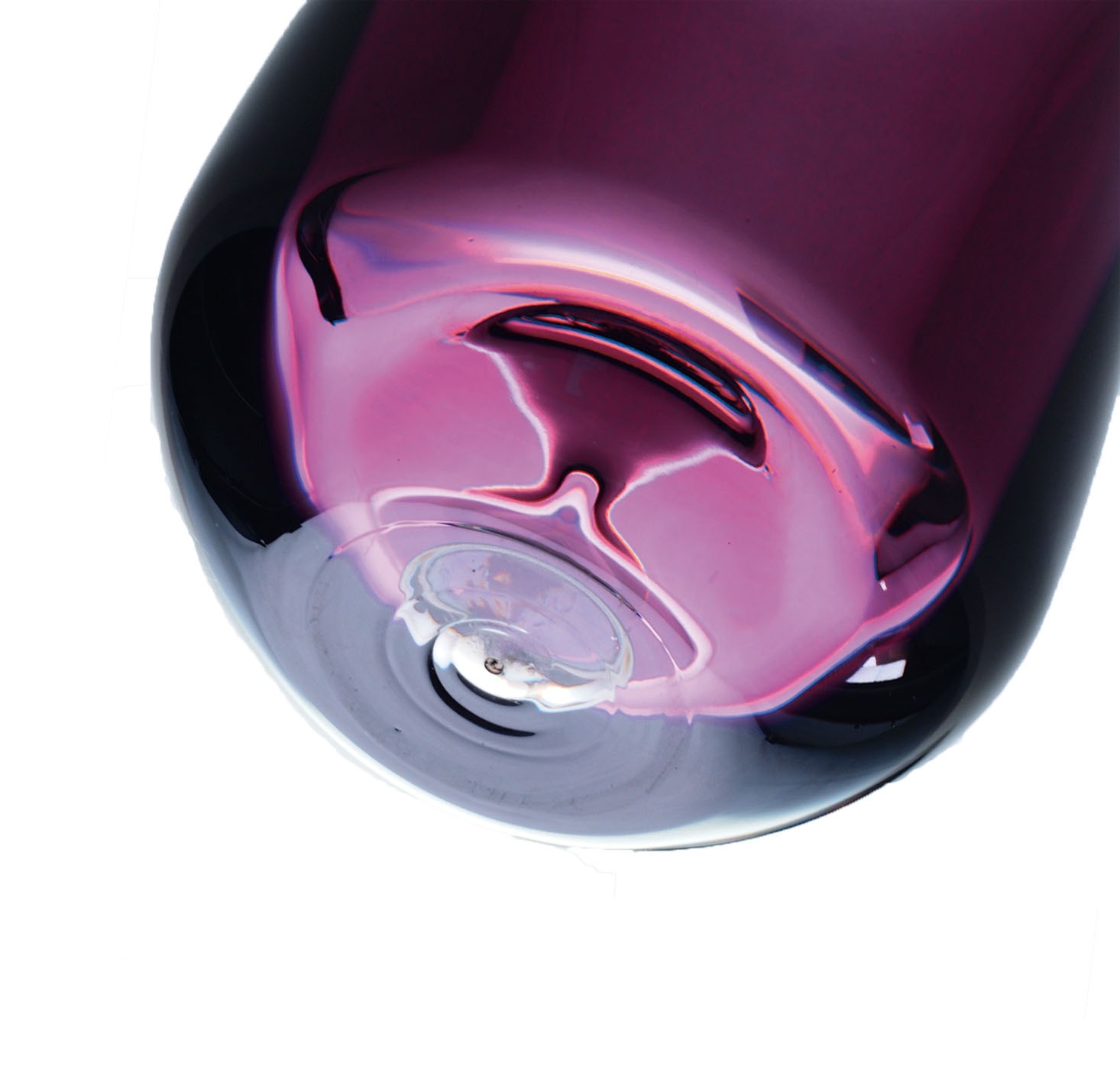 【割れない花瓶!?ポリカ】PVティアドロパープル8x10.5xH13