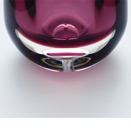 【割れない花瓶!?ポリカ】PVティアドロパープル8x10.5xH13