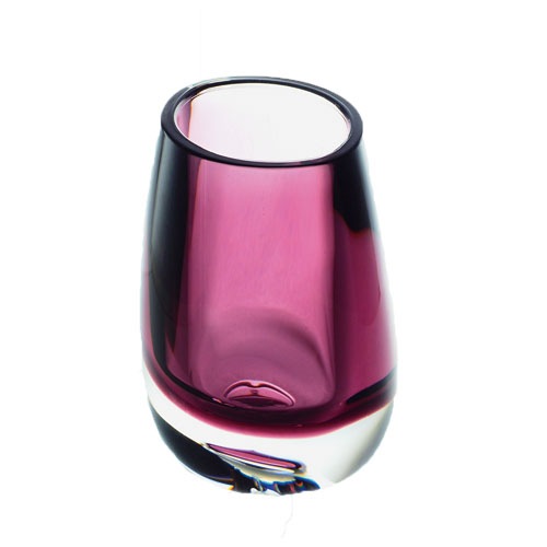 【割れない花瓶!?ポリカ】PVティアドロパープル8x10.5xH13