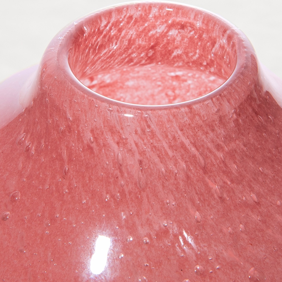 DGガラスキュルットピンク H9.5 | ガラスの花瓶・花器