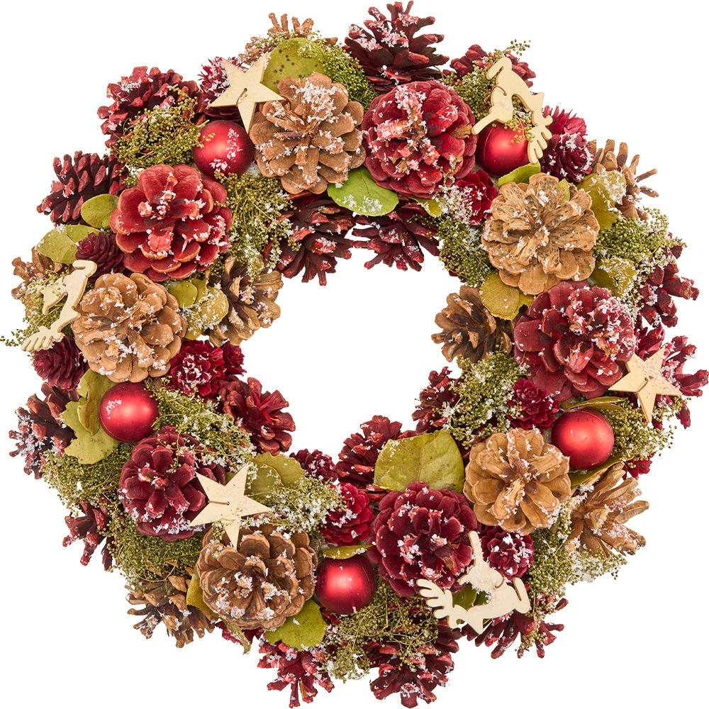 リースレッドナチュコーントナカイホシラメM | クリスマスリース・雑貨