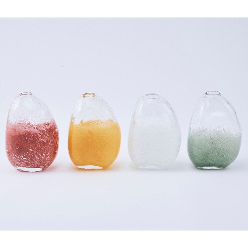 DGマコベースH13.5 クリアイエロー | ガラスの花瓶・花器,ハンドメイド