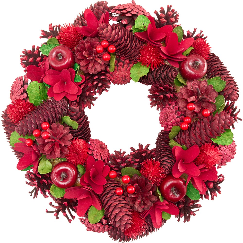 布リース*アップルアンドベリー*　ミニハーフリースガーランドセット 布リース*バレンタインガーランド*スペシャルセット モールドール