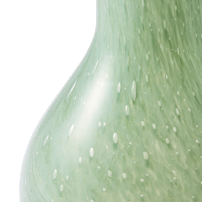 DGガラスアクビーH16.5 ライトグリーン