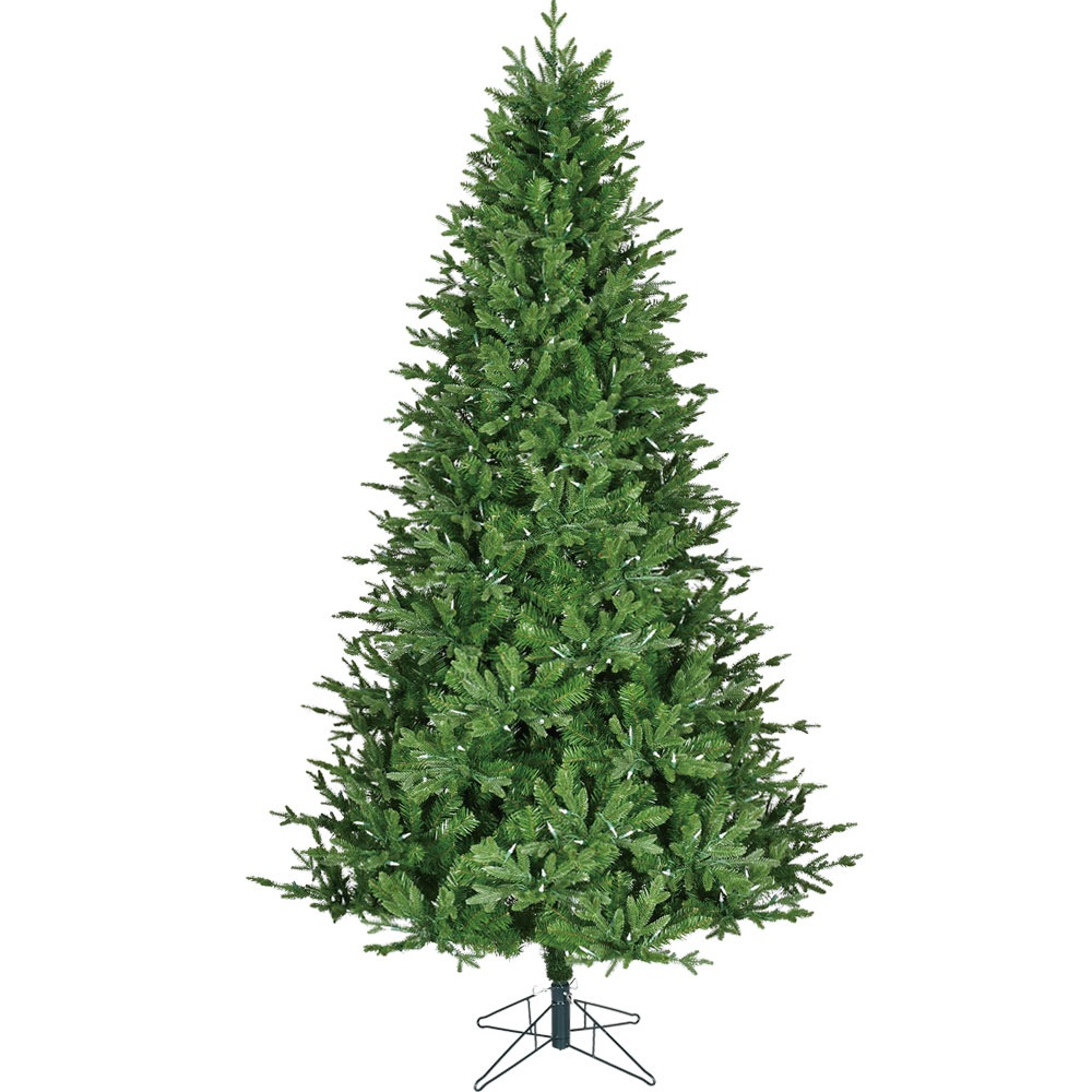 8700045_クリスマスツリーLEDライト付き 直径135cm×高さ2.3m HTグリーンツリーウォームホワイトLED