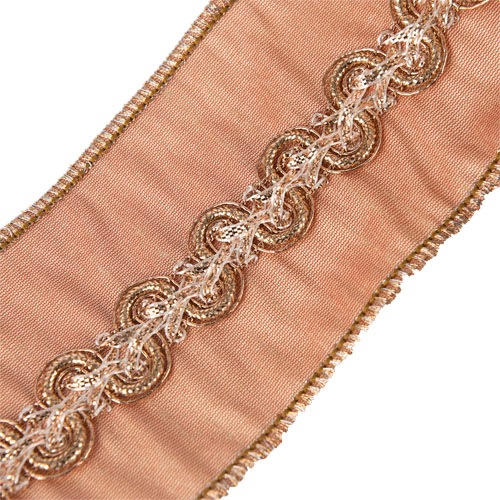 @WR R.G.SCROLL CORD TRIM DUPION BE 幅63mm★廃盤