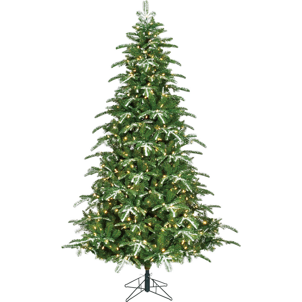 クリスマスツリーLEDライト付き 直径127cm×高さ2.0m HTスノーフロスト