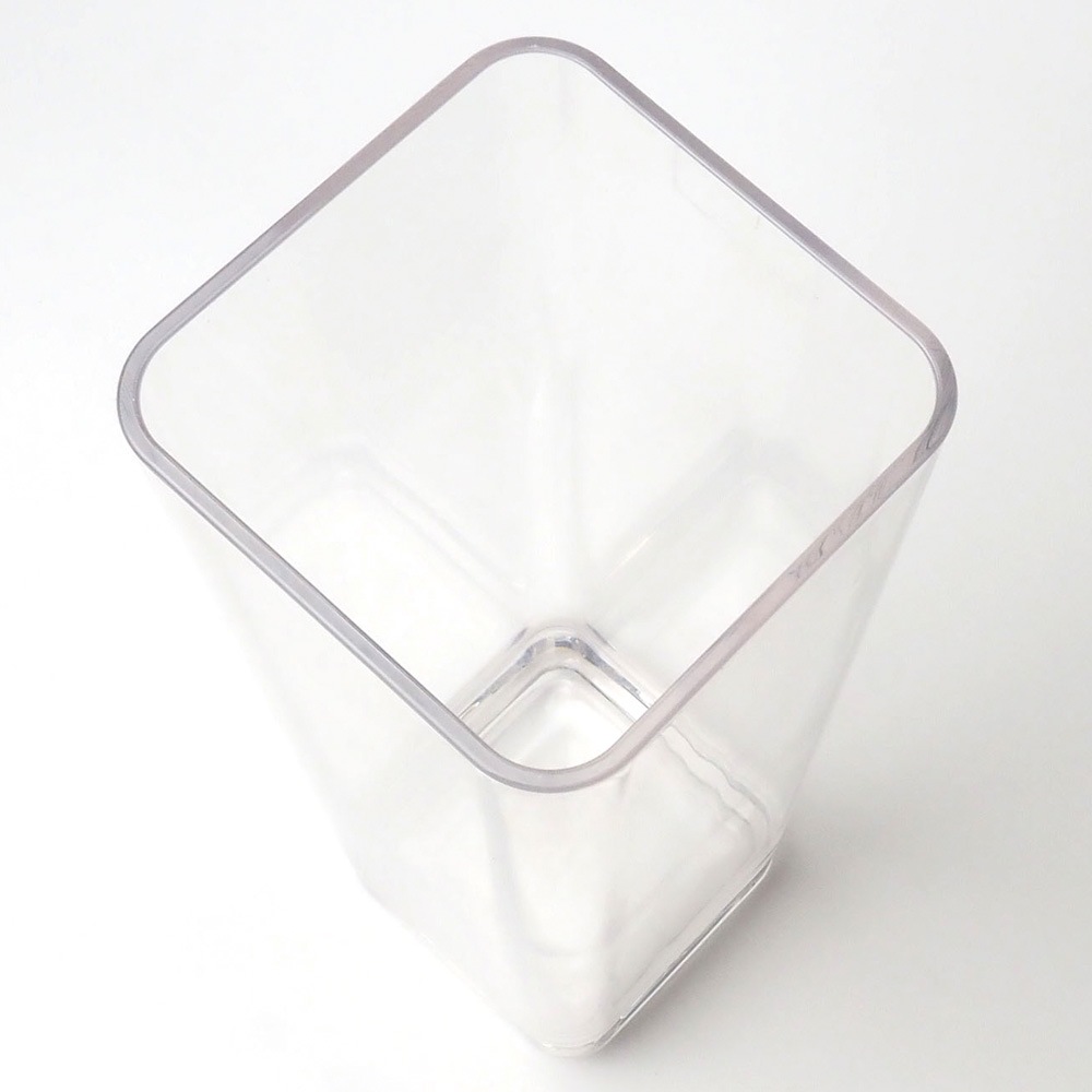 【割れない花瓶!?ポリカ】PV角柱H35