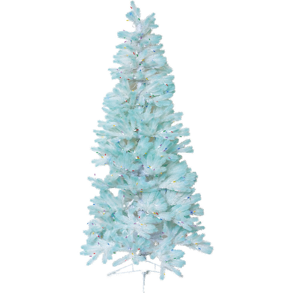 クリスマスツリーLEDライト付き 直径112cm×高さ2.3m HTオーロラスリムツリーマルチカラーLED