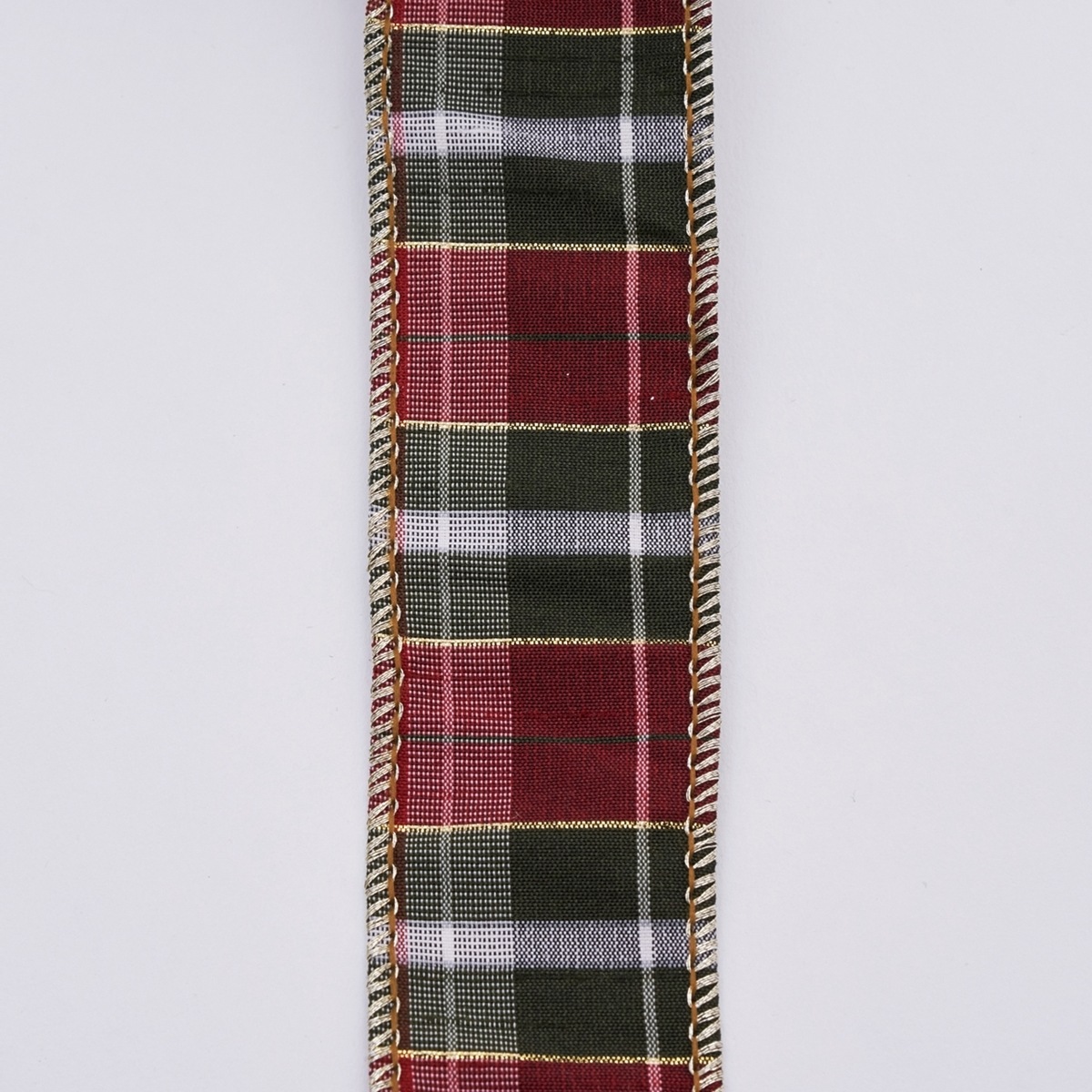 9600074_ワイヤー入りリボン DUPION METALLIC THREAD RIBBON RGR 3.8cm