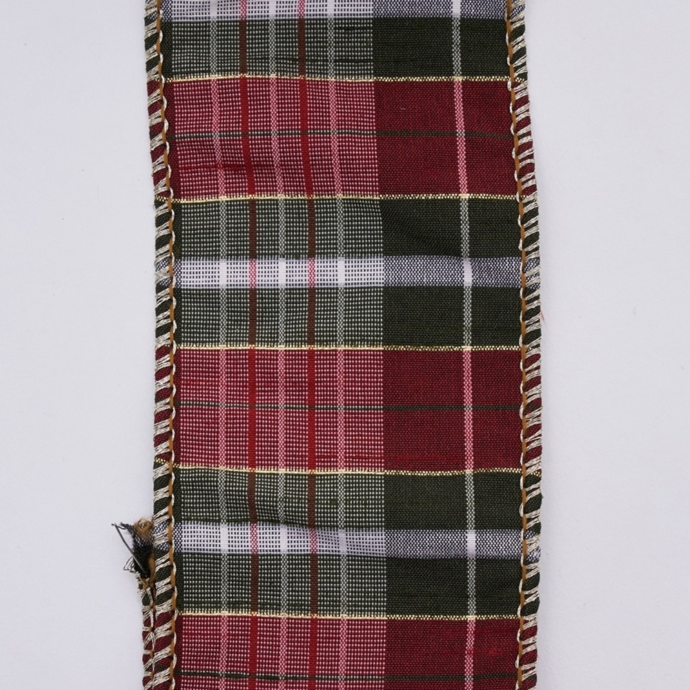 ワイヤー入りリボン DUPION METALLIC THREAD RIBBON RGR 6.3cm