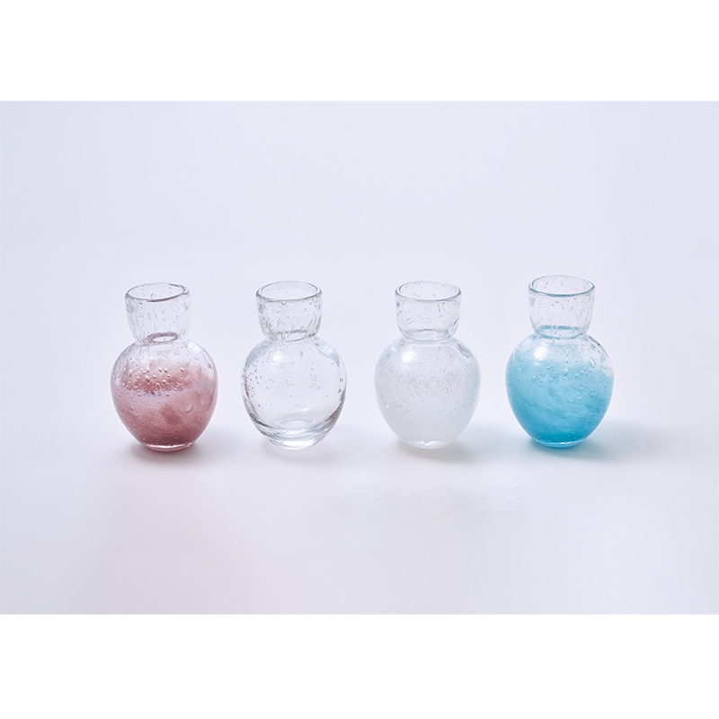 DGニキュガラスφ9.5xH14.5 クリアーライトブルー | ガラスの花瓶・花器