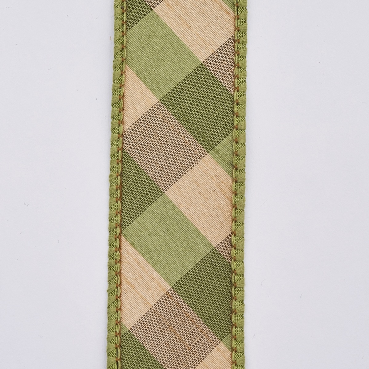 9600076_ワイヤー入りリボン ARGYLE PRAD RIBBON GGL 3.8cm