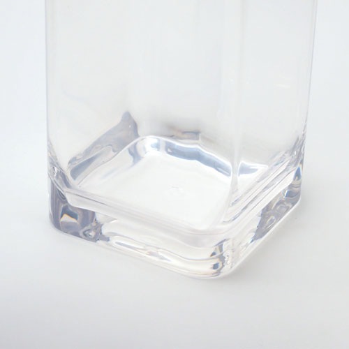 【割れない花瓶!?ポリカ】PV角柱 15xH50