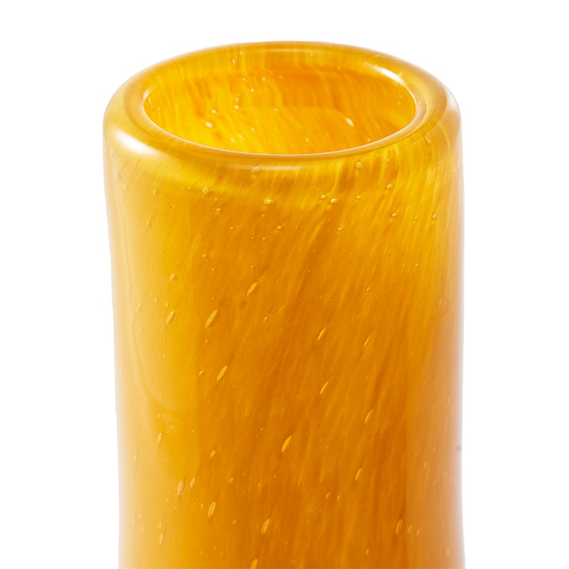 DGスリムモンベル H18 イエロー | ガラスの花瓶・花器,ハンドメイドの