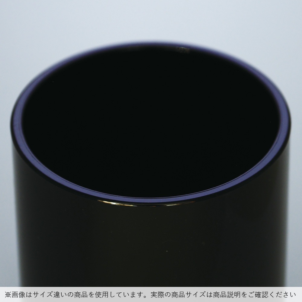 【割れない花瓶!?ポリカ】PVシリンダーブラックφ12xH60