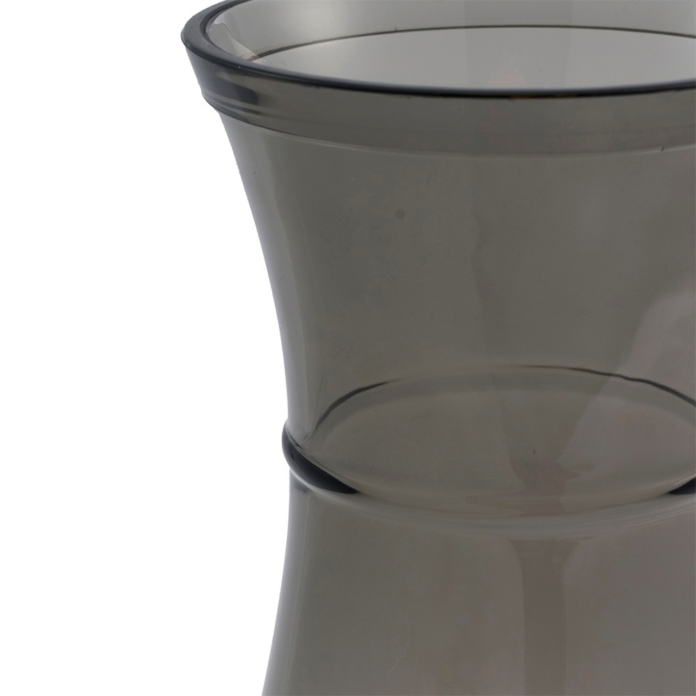割れない花瓶!?ポリカ】PVベースA グレイ9.5(8.3)xH21.5