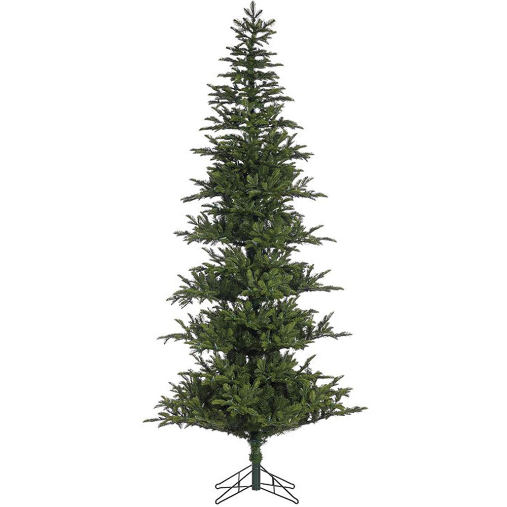 8700024_クリスマスツリーLEDライト付き 直径100cm×高さ2.3m HTスリムツリーウォームホワイトLED