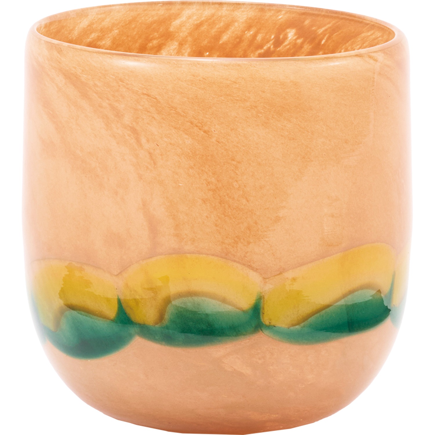 DGガラスアールポット&ソーサーφ10.5xH10.5MML