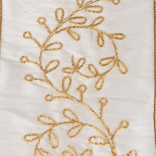 @WR EMBROIDERY MIRROR JEWEL WH 幅100mm★廃盤
