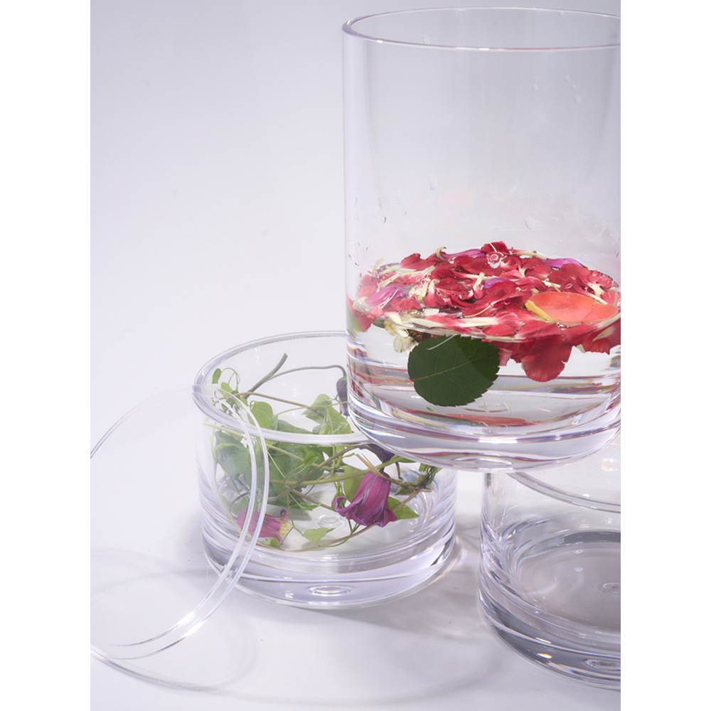 【ポリカーボネート製品専用の蓋】PVフラットクリアー蓋φ15cm用