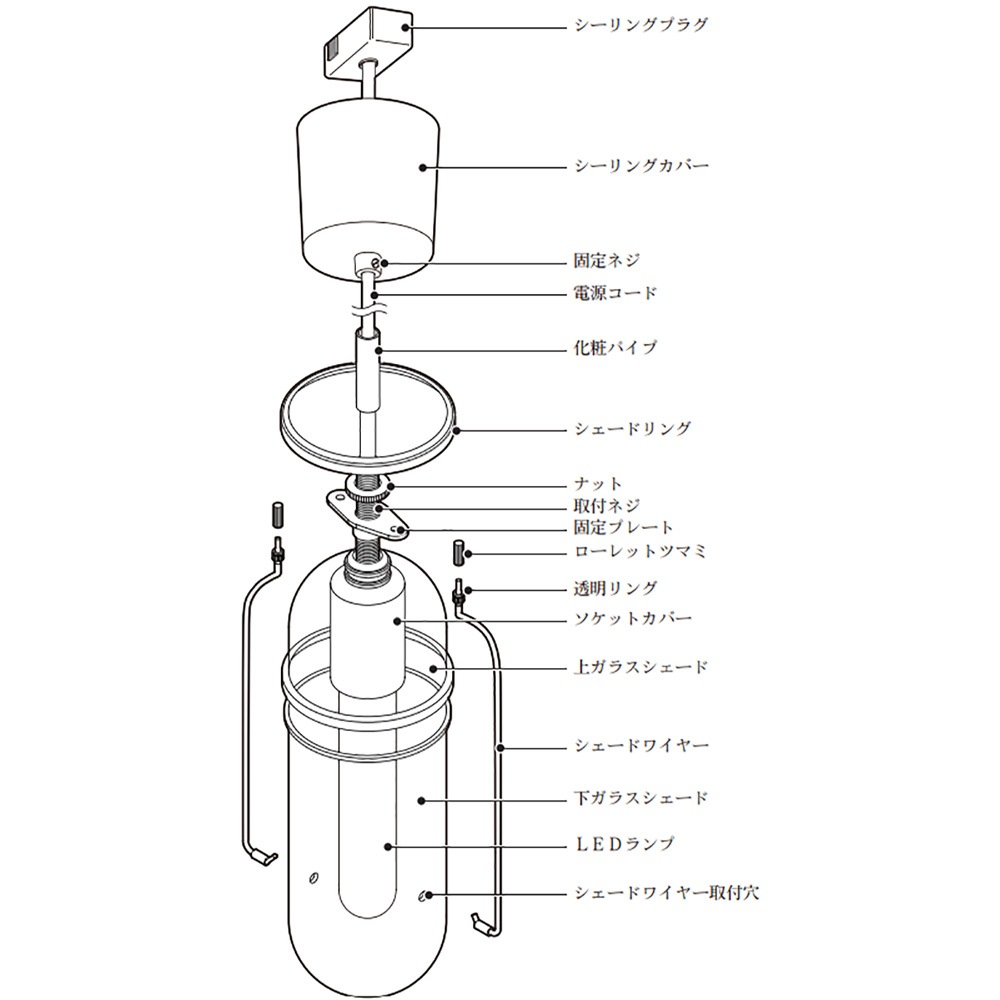 4968912602414_★新商品★SBペンダントライトGlass Bloom ゴールド