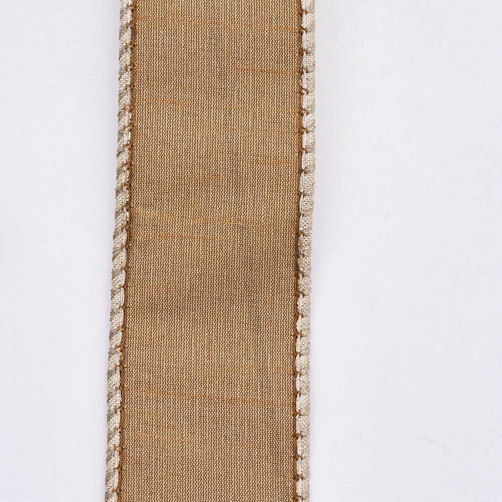 ワイヤー入りリボン DOUBLE FUSED DUPION RIBBON WITH METALLIC GL 3.8