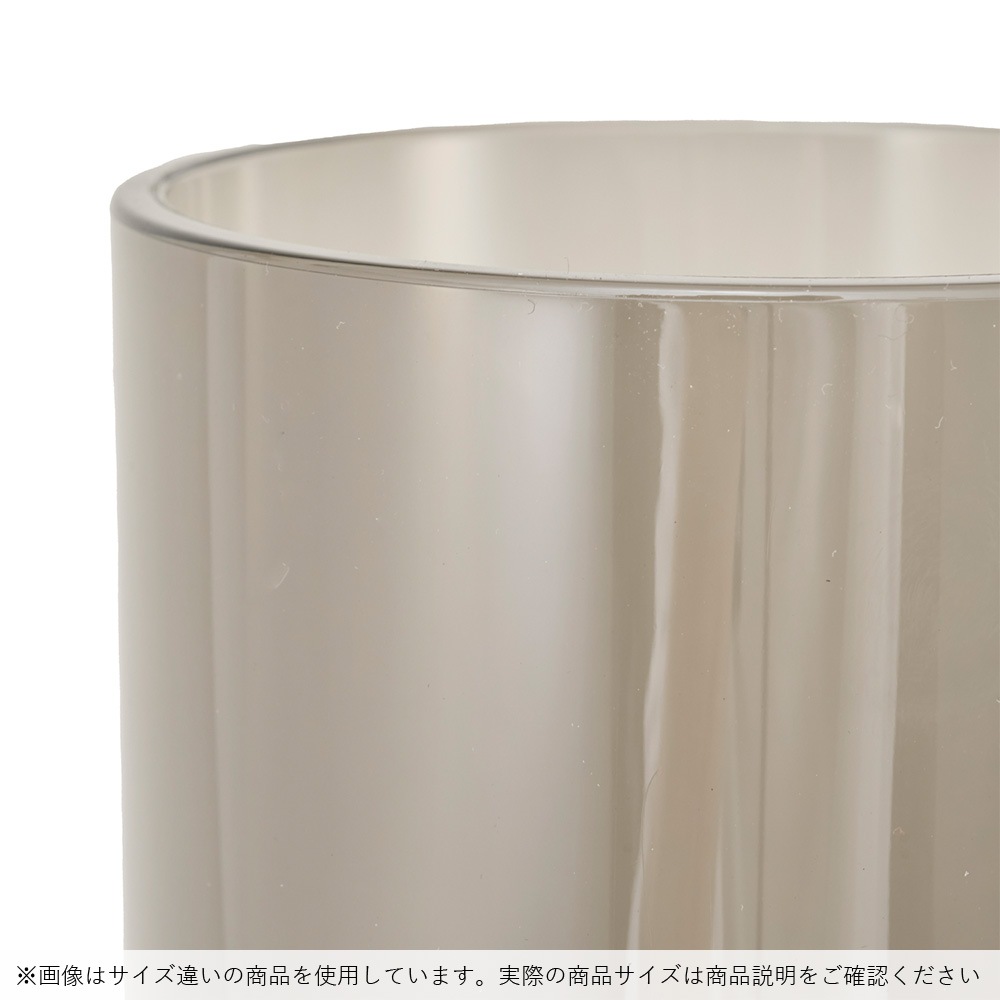 【割れない花瓶!?ポリカ】PVシリンダーグレイφ17.5xH30