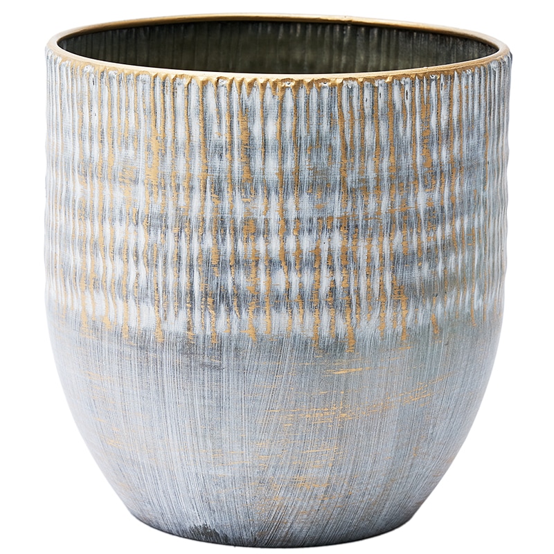 MC円形アールメタル柄GGLWGφ17xH17 | 鉄製花器 | 花の資材通販ホワイエ