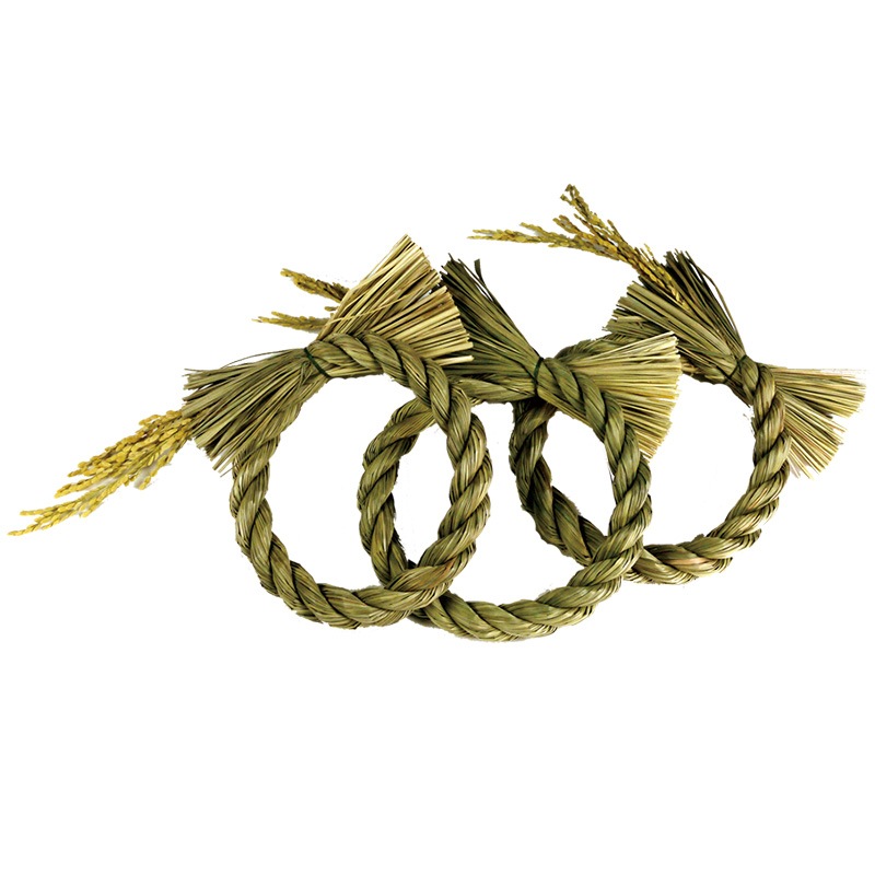 稲穂付綱リース中 3個組(17cm)