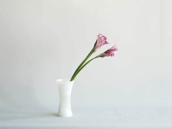【割れない花瓶!?ポリカ】PVフラワーベースホワイト H24　