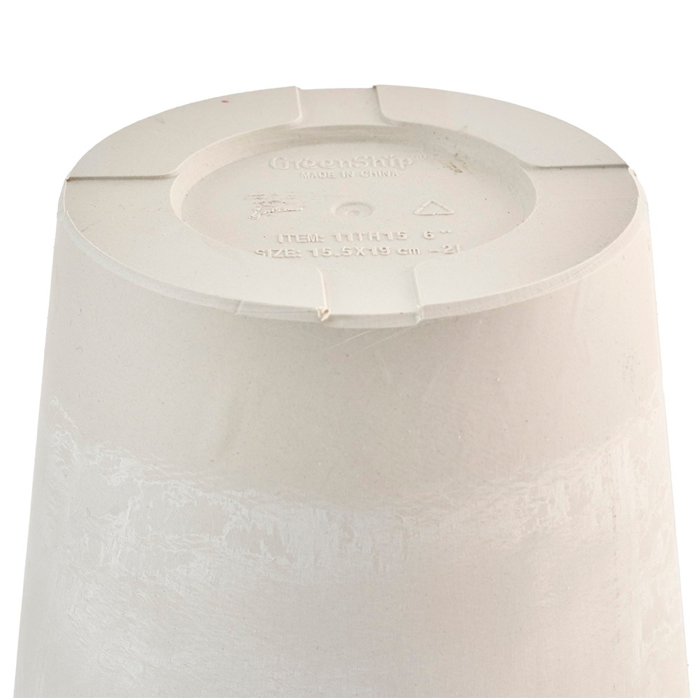 SK円錐ロングポット15.5xH19 ミルキー