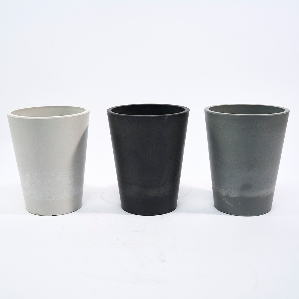 SK円錐ロングポット15.5xH19 ミルキー