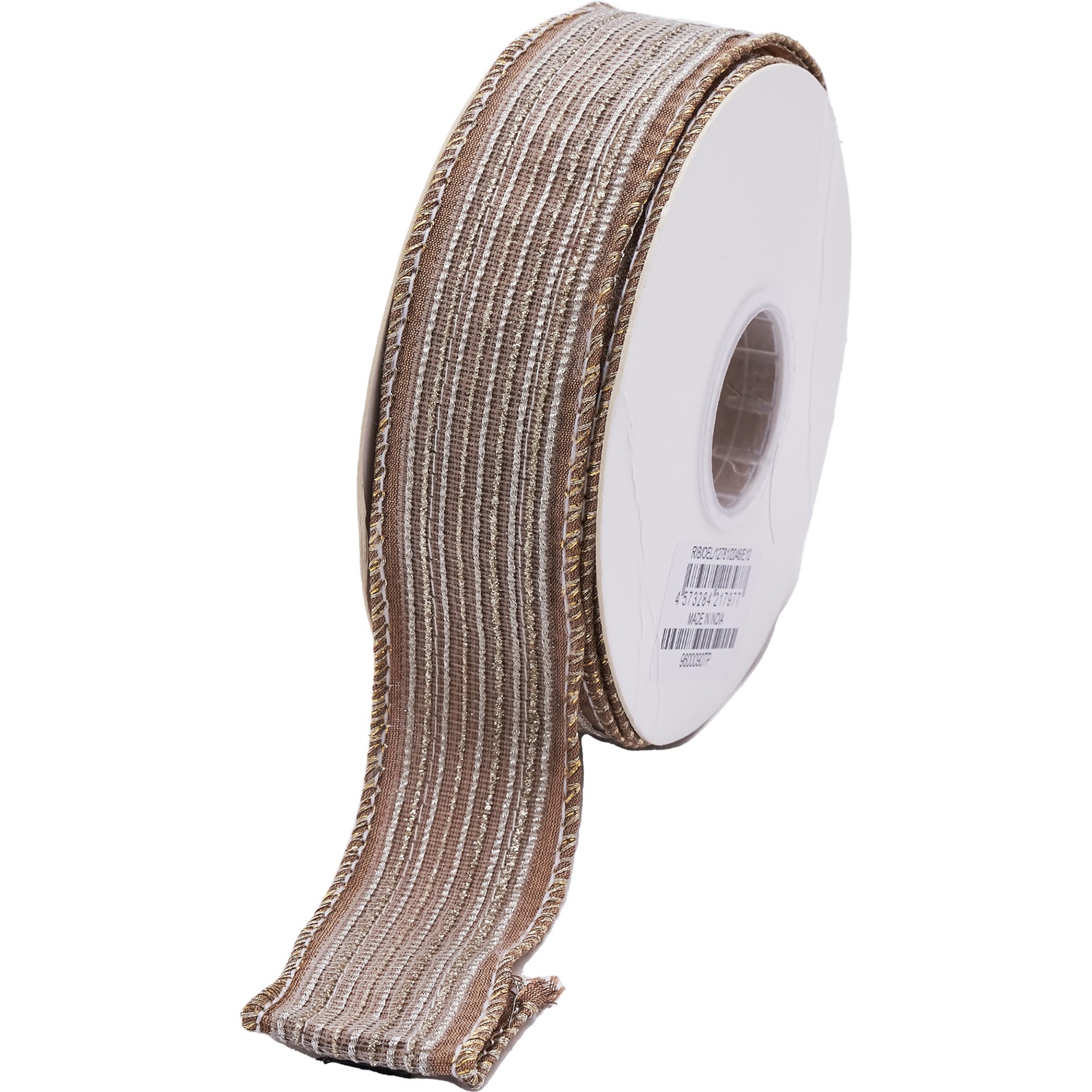 ワイヤー入りリボン GILTTER DORI TRIM DUPION RIBBON TP 3.8cm