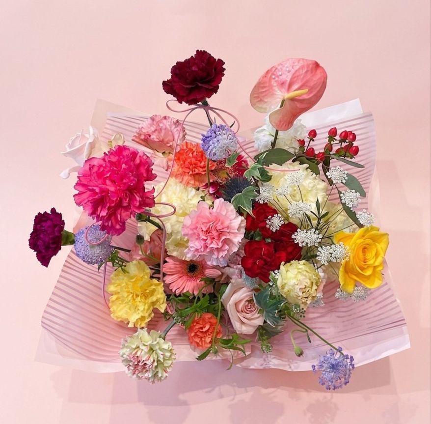 【母の日限定】レインボー・カーネーション