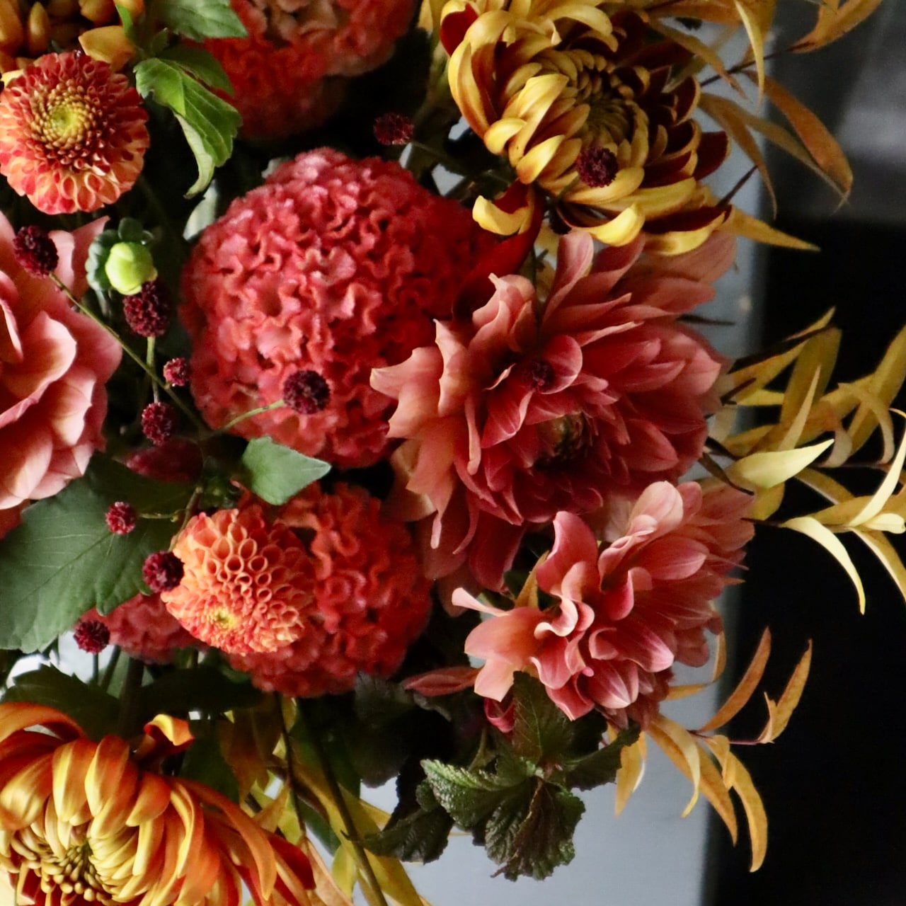 季節限定】10/5～11/15 特選花束ML「黄金蜜 koganemitsu