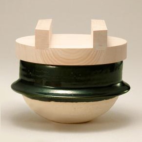 新品 土鍋 圡楽窯 織部 ご飯釜 木蓋付 7寸 4~5合炊 伊賀焼 土楽 土楽 織部ごはん窯(木蓋付) 2合5寸 | 調理器具,鍋,土鍋