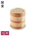照宝　中華せいろ　杉製　蓋・身セット φ15ｃｍ|中華|調理器具