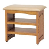 木製収納付き玄関ベンチ ガタつき防止付き 90cm幅｜ファミリー・ライフ