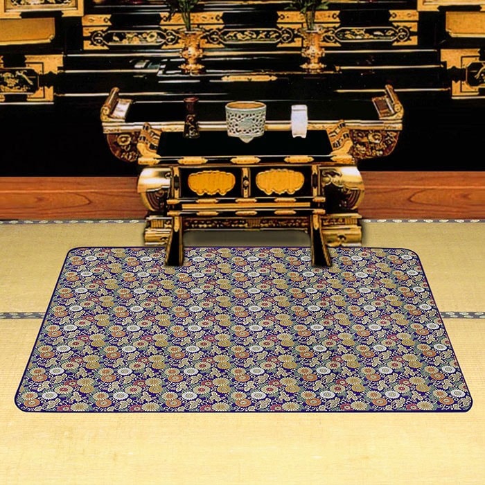 高級仏前安全マット小菊 小タイプ100×120cm